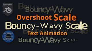 Text Animation  - Scale Bounce