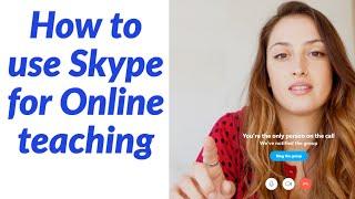 How to Use Skype for Online learning teaching Video Conferencing and meeting