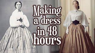 Making 1860s dress in a weekend