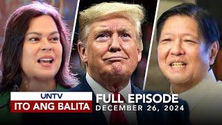 UNTV: Ito Ang Balita | December 26, 2024