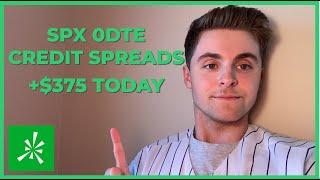 How to Make $375 Daily, Trading 0DTE Options! SPX Credit Spreads