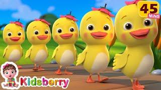 Five Little Ducks | Learn Counting + More Nursery Rhymes & Baby Songs - Kidsberry