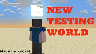 Creating the Testing World (First Minecraft Video)