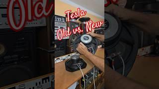 TESLA BASS SPEAKER - OLD vs. NEW - sound test 12" speakers @Angelicaaudio