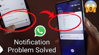 WhatsApp Notification Not Showing On Lock Screen & Home Screen 2023