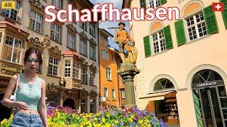  Schaffhausen, Switzerland: Experience the Charm of This Medieval Town/4K Walking Tour