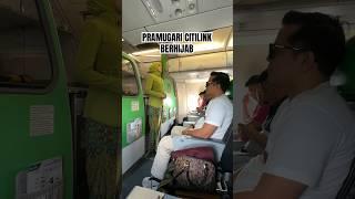 Pramugari Cantik Citilink Berhijab Ramah sekali #disabilitas #paraplegia #pesawat #naikpesawat #sci