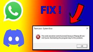 How To Fix ffmpeg.dll Error Any Application|Windows 10,8.1,8,7|By AwaisIsKindEnough