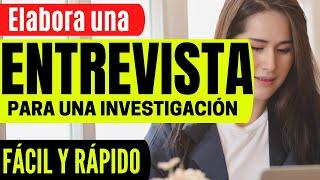 CÓMO REALIZAR UNA ENTREVISTA PARA UN TRABAJO DE INVESTIGACIÓN | VENTAJAS, DESVENTAJAS, TIPOS, ETC.