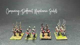 15mm British Napoleonic miniatures side by side