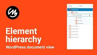 Element hierarchy   WordPress document view
