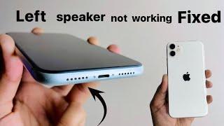 iPhone left speaker not working- Fixed  || iPhone speaker problem