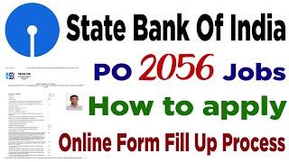 how to apply sbi po online application form 2021 telugu sbi probationary officer Online form fill up