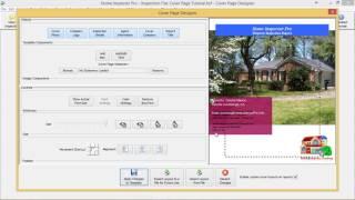 Home Inspector Pro Inspection Software - Cover Page Designer