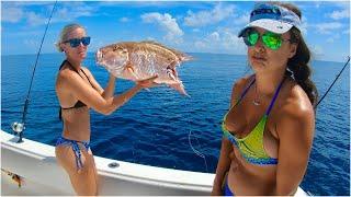 Girls birthday SNAPPER Fishing turns into SHARK fishing!!