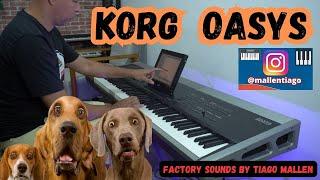 KORG OASYS (O MAIOR DISPLAY DE TECLADO DO MUNDO) - FACTORY SOUNDS by TIAGO MALLEN