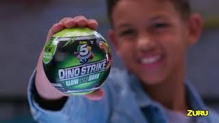 NEW 5 Surprise Dino Strike. GLOW IN THE DARK. Build, Arm, BATTLE.