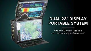 Dual 23" Display Rugged Ground Control Station