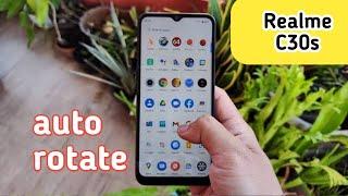 How To Enable Auto Rotate In Realme C30s,Auto Rotate Screen Enable In Realme C30s, Realme