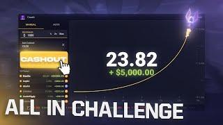 $1,000 ALL IN Crash CHALLENGE on Roobet... (PROFIT)