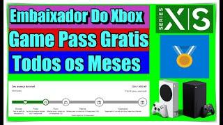 Embaixador Do Xbox ganhe Todos meses game pass core +rewards fora os brindes de jogos faça teste