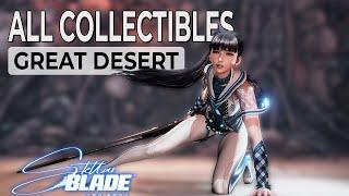 Stellar Blade GREAT DESERT Collectibles - ALL Upgrades, Nano Suits, Soda Cans, Data... 100% Guide