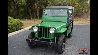 134 Cubic Inch L-Head 4 Cylinder Powered 1946 Willys CJ2A Test Drive