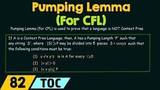 Pumping Lemma (For Context Free Languages)