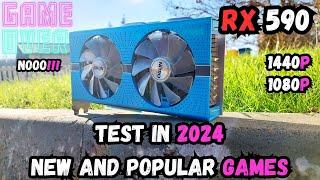 RX 590 | Test in 25 New and Popular Games in 2024 | Part 2 | R5 7600X | How does it perform?