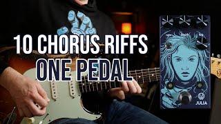 Top 10 Chorus Riffs | Walrus Audio Julia Analog Chorus (Pedal Demo)