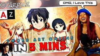 Revy Here !!!! Sword Art Online IN 5 MINUTES | Anime in Minutes | Reaction @gigguk