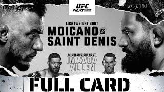 UFC Fight Night - Moicano vs Saint Denis Full Card Preview & Predictions