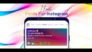 I Fonts - Stylish font generator for instagram story, bio & captions