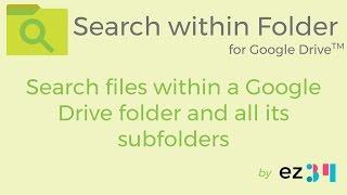 Search files within a Google Drive folder