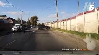 На Речной в Брянске страшная авария попала на видео