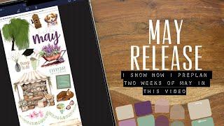 IT’S MAY sticker release time!  Tons of releases to help you digital plan the month of MAY 
