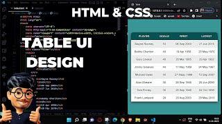 Styling HTML table with CSS | ASMR Programming - No Talking