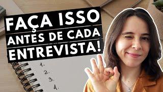 7 PASSOS PARA SE PREPARAR PARA UMA ENTREVISTA DE EMPREGO | Saiba o que fazer antes da entrevista