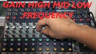 How to use Audio Mixer l Use Dynamic Microphone l Gain High Mid Low l How it Works