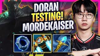 DORAN TESTING MORDEKAISER IN KOREA SOLOQ! - T1 Doran Plays Mordekaiser TOP vs K'sante! | Season 2025