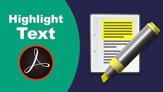 How to Highlight Text in PDF using adobe acrobat pro 2017