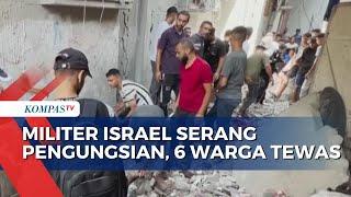 6 Warga Palestina Tewas Usai Serangan Militer Israel Menghantam Kamp Pengungsian