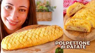 POLPETTONE di PATATE RIPIENO filante ️