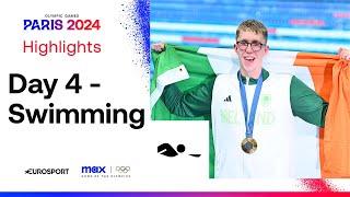 HISTORY MADE!  | Swimming Paris 2024 Day 4 Highlights | #Paris2024 #Olympics