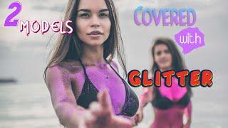 2 MODELS covered in GLITTER at Bang Tao Beach-Vagabond Vlogs Bangla