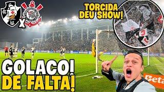 VASCO VENCE O CORINTHIANS COM GOLAÇO DE FALTA E SHOW DA TORCIDA!! Vasco x Corinthians!