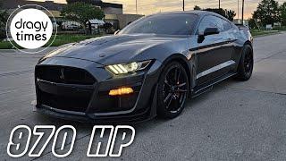 970 HP Ford Mustang Shelby GT500 Supercharger | Acceleration from 100-200 Km/h & 60-130 mph