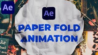 Paper Wrinkle Reveal in After Effects -  After Effects Tutorial | No Plugins Required
