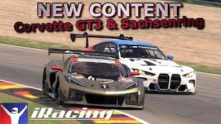 NEW Chevrolet Corvette Z06 GT3 at the NEW Sachsenring! | iRacing New Content