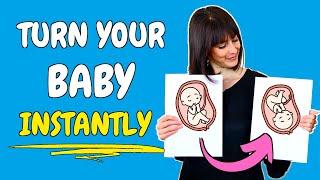 How to naturally turn a breech baby INSTANTLY with breech baby turning exercises and moxibustion